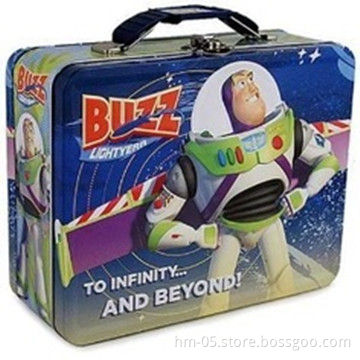Small Lunch Tin Box for Kids, with CMYK Printing and Pantone Color Available